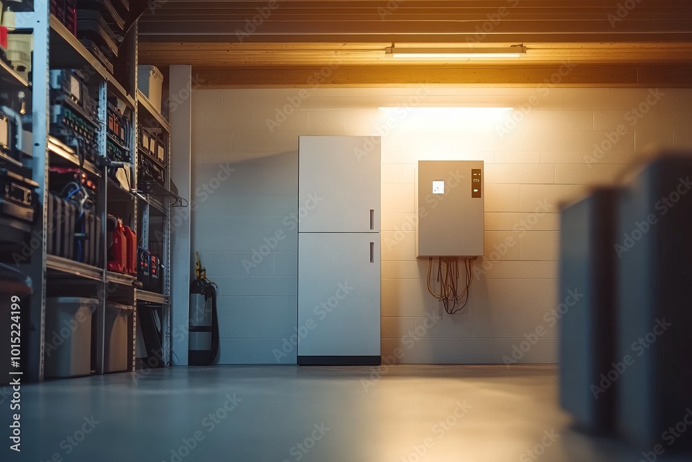Concept of an alternative energy storage system using batteries for home