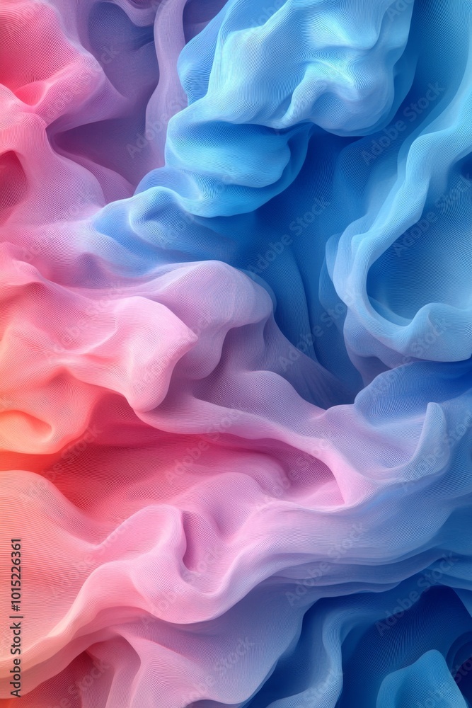 Obraz premium Abstract Colorful Fluid Art Background. Digital Rendering with Blue, Pink, and Purple Swirls.