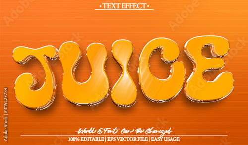 Juice Vector Text Effect Editable Alphabet Purple  Drink Fruit Coctail Tropical