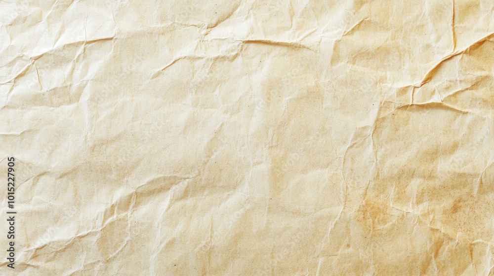 Obraz premium Crumpled brown paper background with texture.