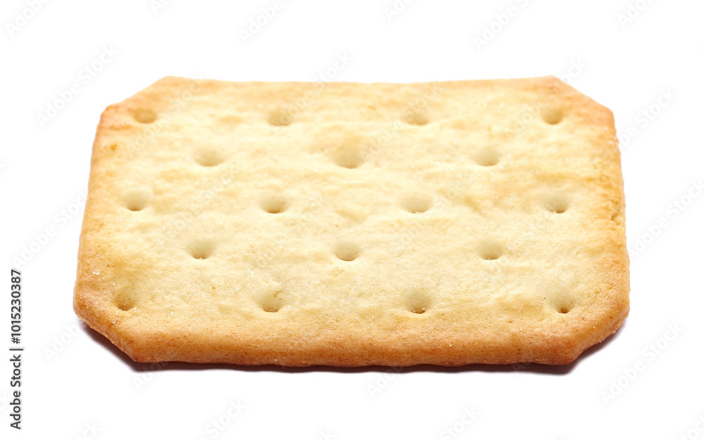 Cracker biscuit isolated on white background Cracker biscuit isolated on white background