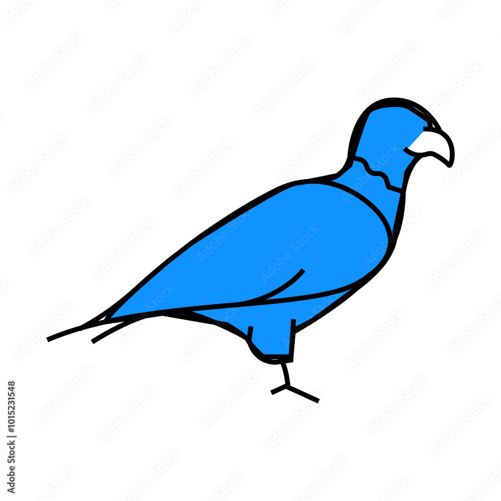 Fototapeta premium eagle bird line icon vector. eagle bird sign. isolated symbol illustration