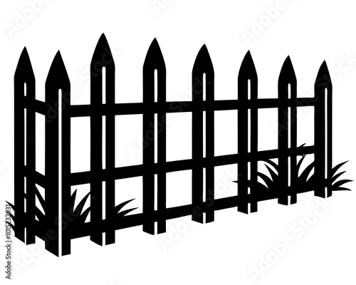 Fence silhouette vector, Ranch Fence , Farm Fence , Fence Clipart, Fence Files for Cricut, Fence Cut Files For Silhouette