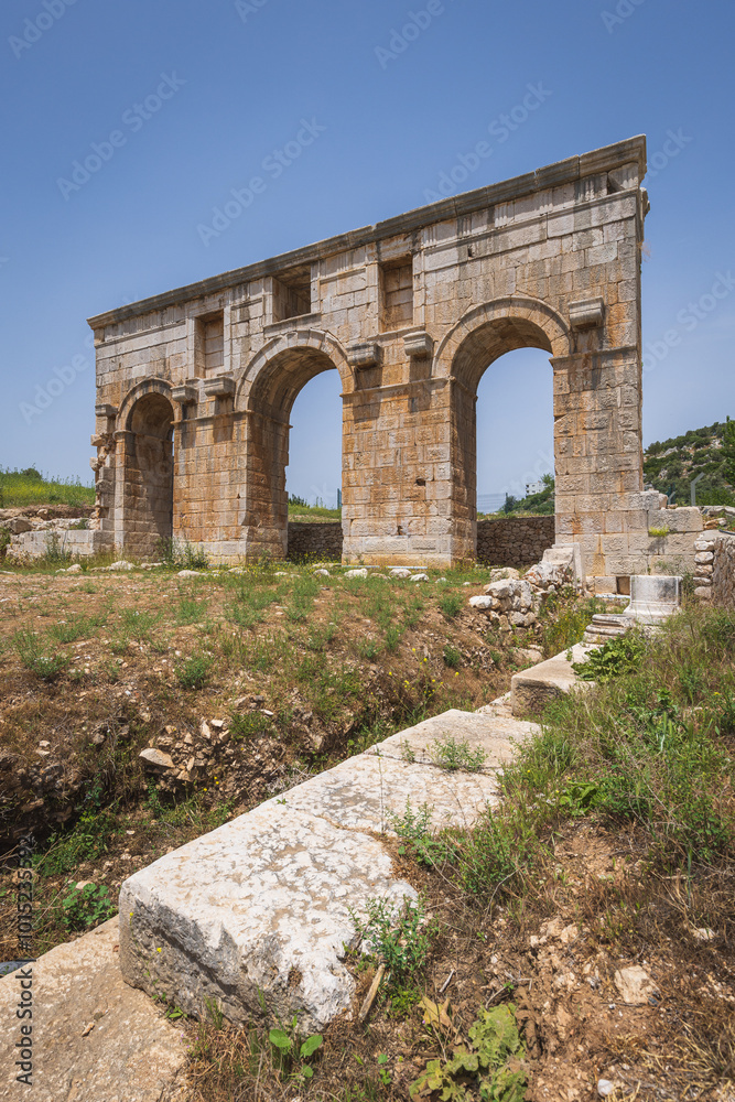 View to the ruins of Patara ancient city View to the ruins of Patara ancient city