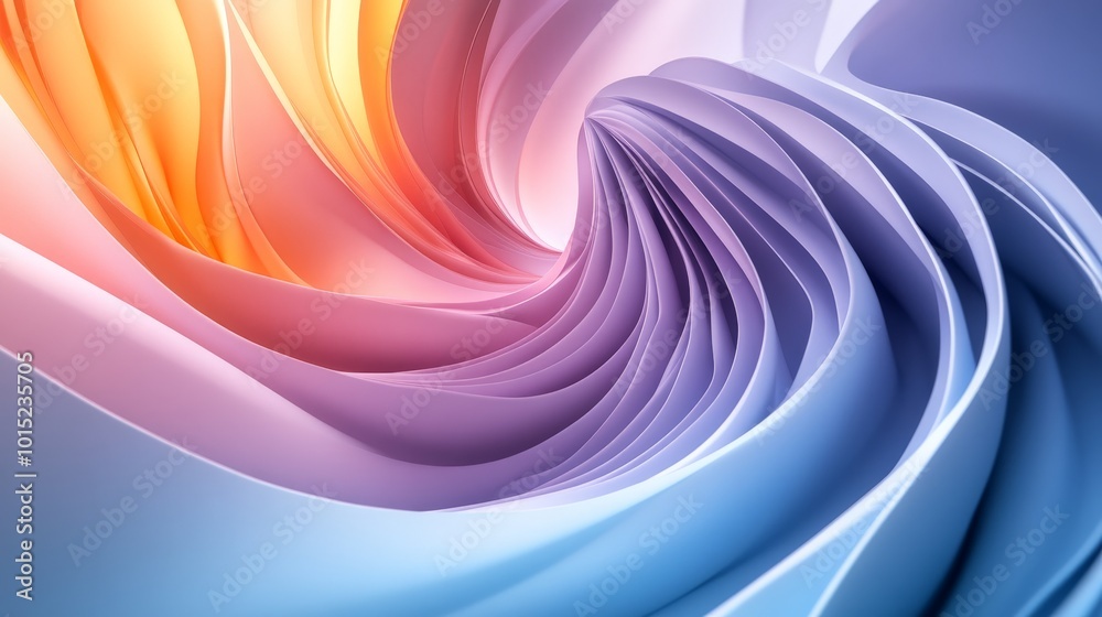 Obraz premium Captivating Swirls of Color: A Vibrant Abstraction