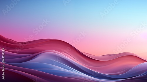 Cool blue and purple gradient background with copy space, banner design