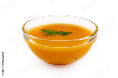 Pumpkin cream soup isolated on transparent background png