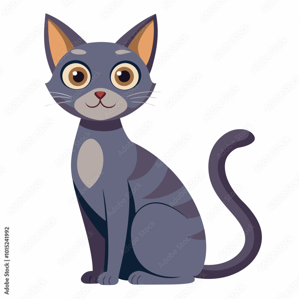 Obraz premium black and white cat