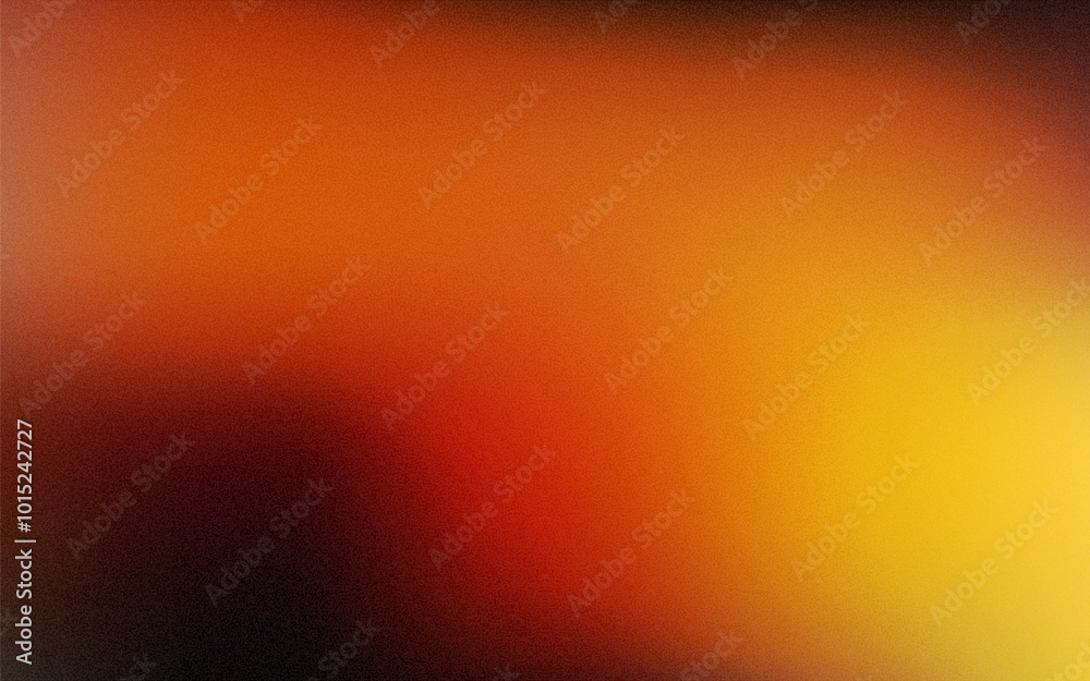 Abstract black and orange light liquid background. Gradient mesh effect bright color blend. Blurred colorful mix fluid and grain grunge texture gradation, vector noise blur abstract background