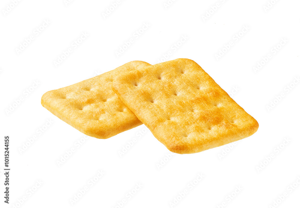 Cheese crackers isolated on white background. Two cheese crackers isolated. Cheese crackers isolated on white background. Two cheese crackers isolated.