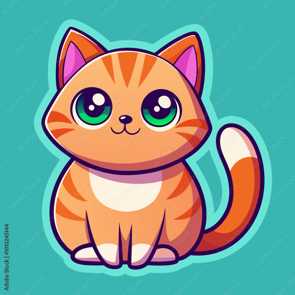 Obraz premium cartoon cat