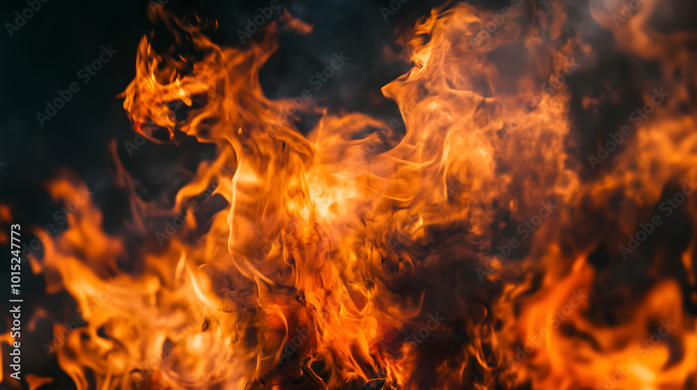Vibrant, High-Resolution Fire Flames on Black Vibrant, High-Resolution Fire Flames on Black