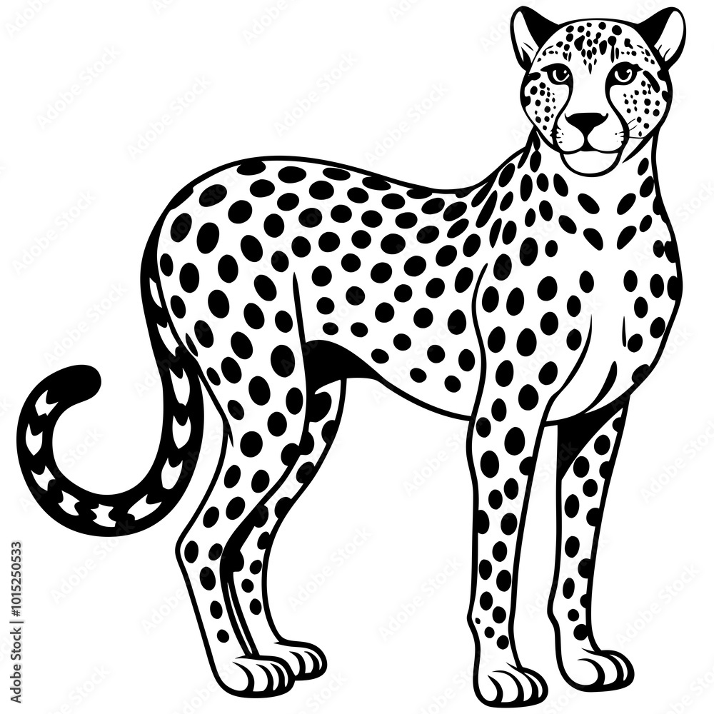 cheetah vector art illustration cheetah vector art illustration