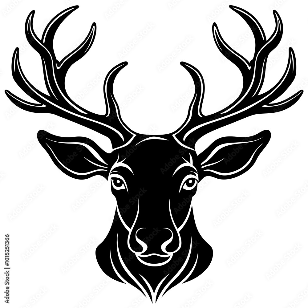 deer head silhouette deer head silhouette