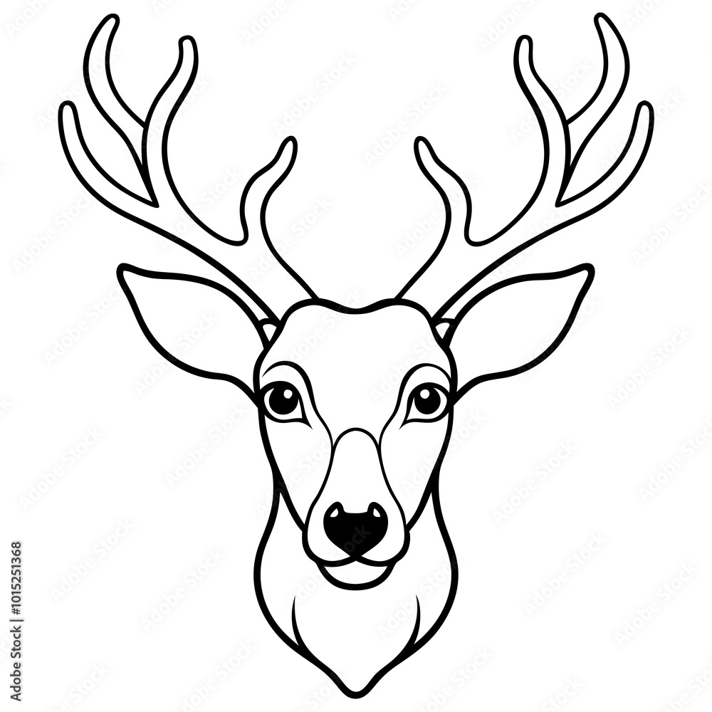 deer head illustration deer head illustration