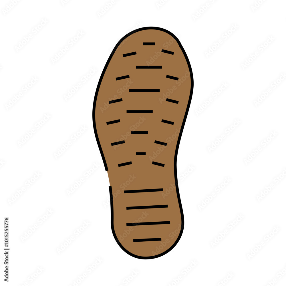 footprint shoe line icon vector. footprint shoe sign. isolated symbol illustration footprint shoe line icon vector. footprint shoe sign. isolated symbol illustration
