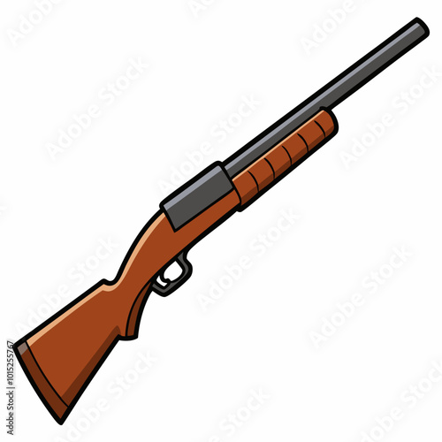 illustration of a rifle