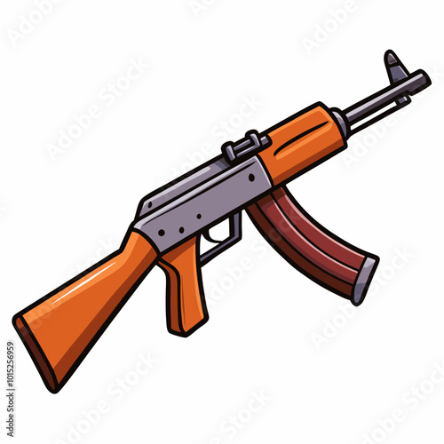 assault rifle illustration