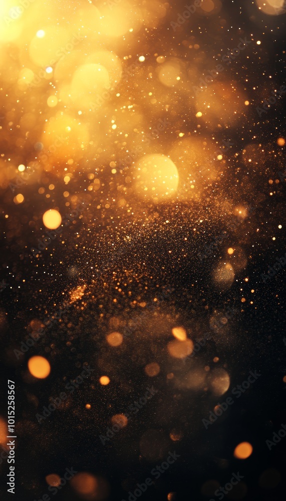 Abstract Golden Glitter and Defocused Sparkles with Black Cracks on a Texture With Shine and Glitter Abstract Golden Glitter and Defocused Sparkles with Black Cracks on a Texture With Shine and Glitter