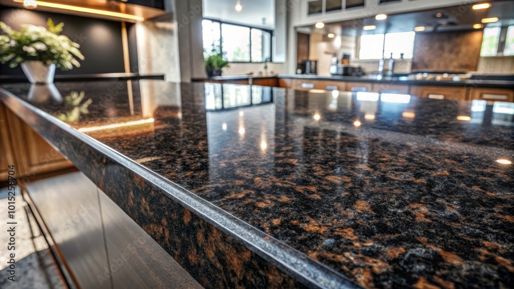 Captivating black granite texture captured in macro photography, perfect for enhancing interior design aesthetics and web applications, bringing a Captivating black granite texture captured in macro photography, perfect for enhancing interior design aesthetics and web applications, bringing a