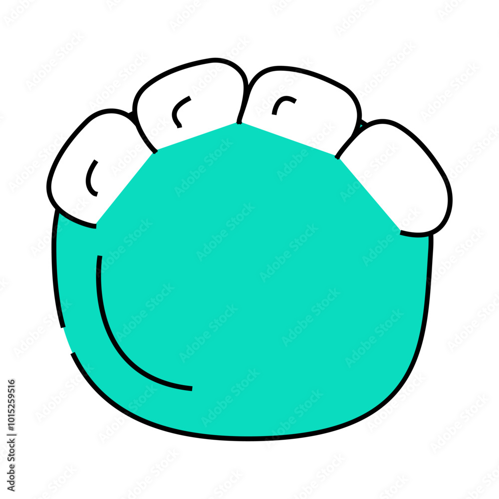 elephant animal hoof print line icon vector. elephant animal hoof print sign. isolated symbol illustration