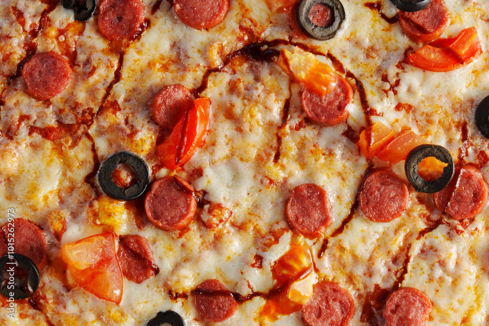 Freshly baked pepperoni pizza, generously layered with olives and tomatoes, emerges golden and crispy, inviting everyone to indulge in a delightful culinary experience. Freshly baked pepperoni pizza, generously layered with olives and tomatoes, emerges golden and crispy, inviting everyone to indulge in a delightful culinary experience.