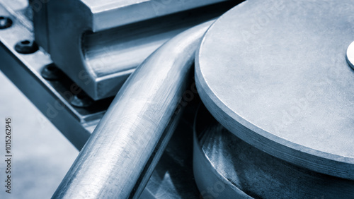 industrial device for bending of metal pipes and plates,  industrial concept
