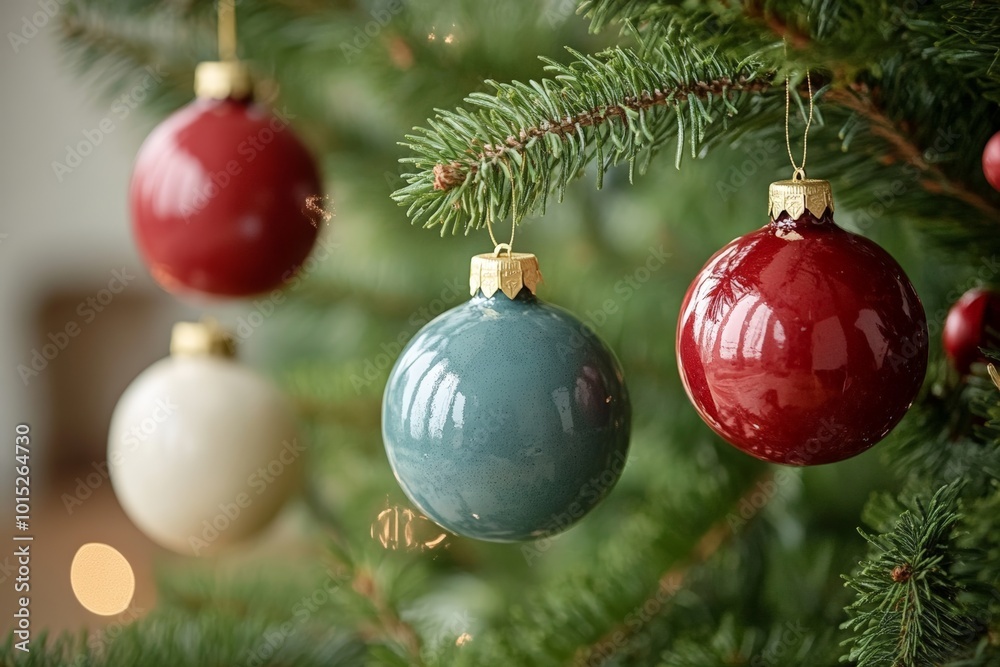 Diy pottery toy on Christmas tree. Pomegranate bauble sustainable Christmas tree decoration