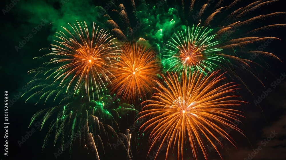 Vibrant 2025 New Year Fireworks Celebration In Night Sky With Bright Explosions, New Year Celebration Vibrant 2025 New Year Fireworks Celebration In Night Sky With Bright Explosions, New Year Celebration