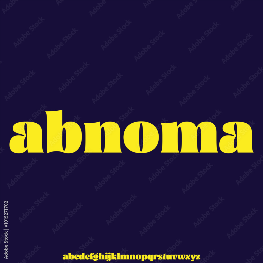 Fototapeta premium abnoma, luxury modern font alphabetical vector set