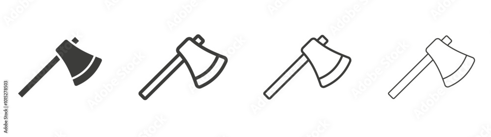Axe liner icon vector set. Axe liner icon vector set.