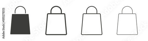 Bag liner icon vector set.