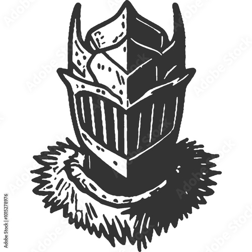 Broken Soldier Vintage Illustration Vector