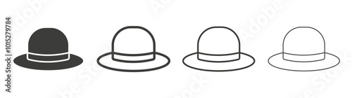 Hat liner icon vector set.