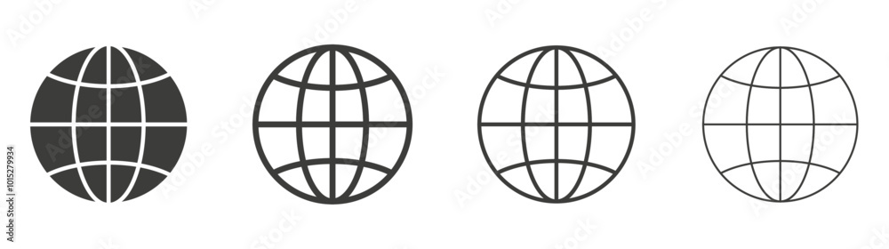 Internet liner icon vector set. Internet liner icon vector set.