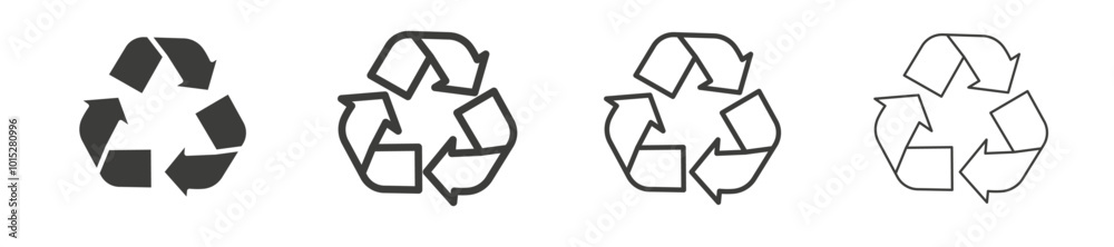 Recycle liner icon vector set. Recycle liner icon vector set.