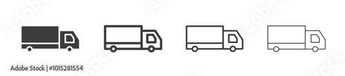 Truck liner icon vector set.