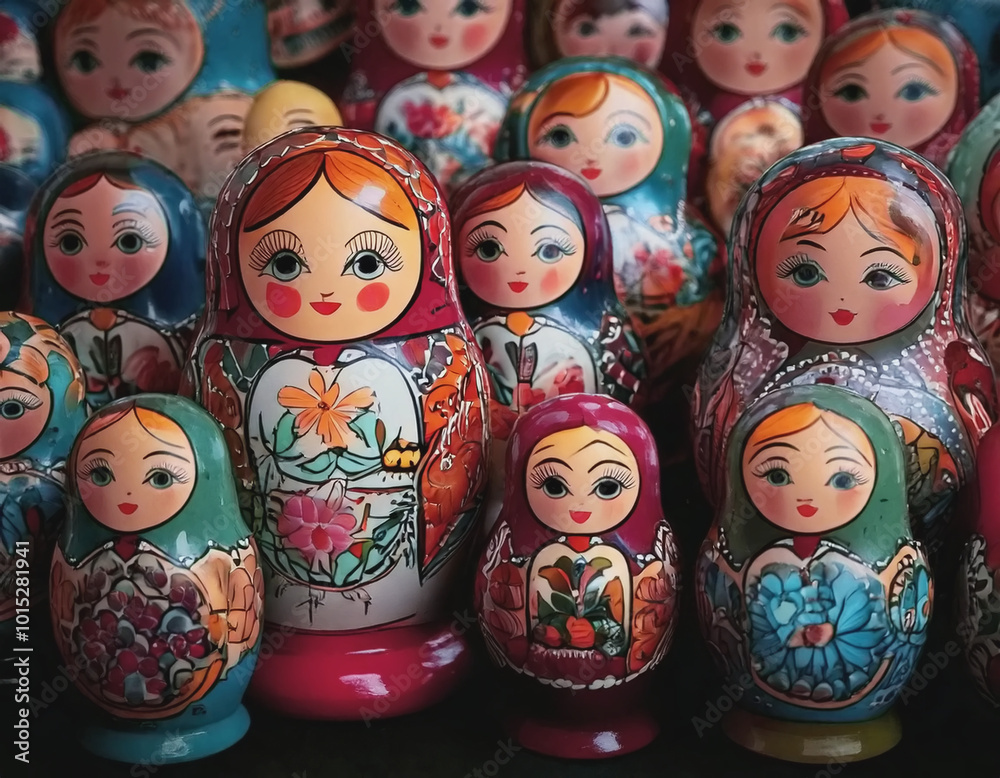 Nesting Dolls of Various Sizes AI Nesting Dolls of Various Sizes AI