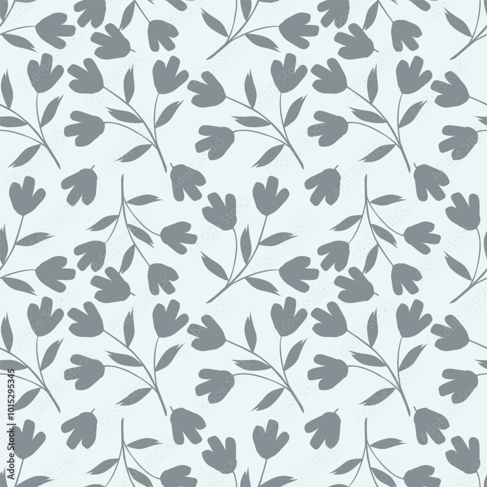 White background vector seamless pattern with delicate flowers for textile and fabric print and other uses. White background vector seamless pattern with delicate flowers for textile and fabric print and other uses.