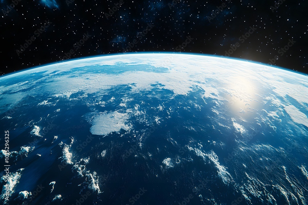 Obraz premium Earth from space view 