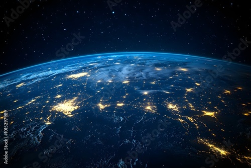 Earth at night