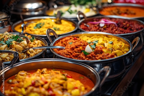 Wallpaper Mural Delicious indian curry dishes  Torontodigital.ca