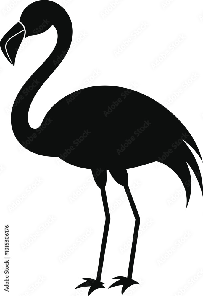 Obraz premium Flamingo Silhouette Vector