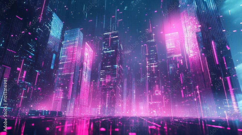 Conceptualization of digital cyberspace utilizing particles and digital data networks Conceptualization of digital cyberspace utilizing particles and digital data networks