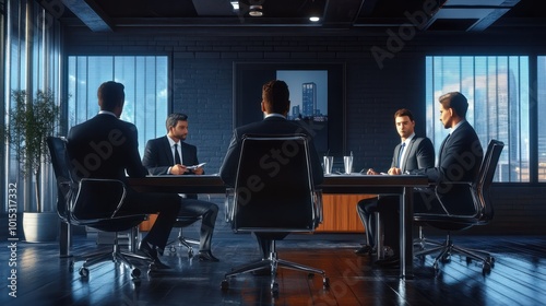 Corporate business team and manager in a meeting