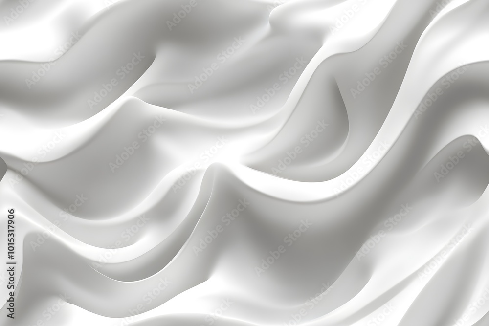 Fototapeta premium Smooth white waves texture