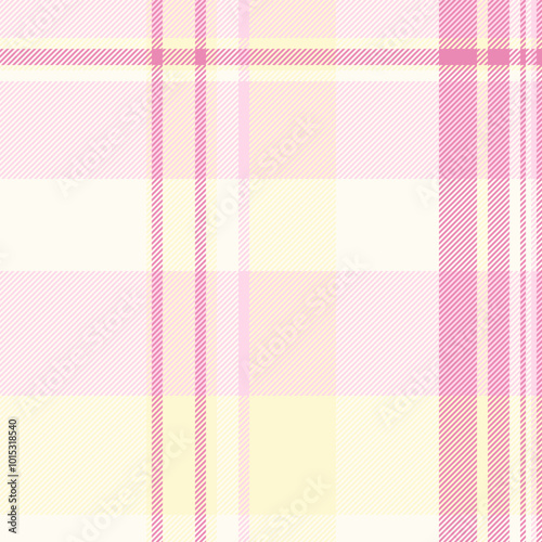Checker seamless texture plaid, blank tartan background check. Countryside vector pattern fabric textile in ivory and light colors.