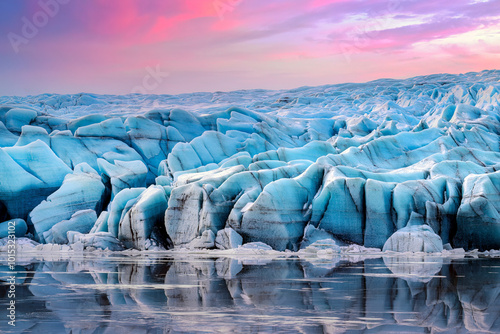 huge glacier close up photo photo