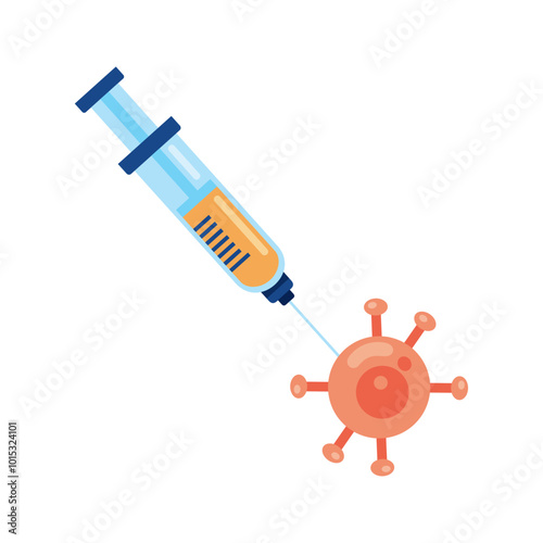 vaccine syringe for virus