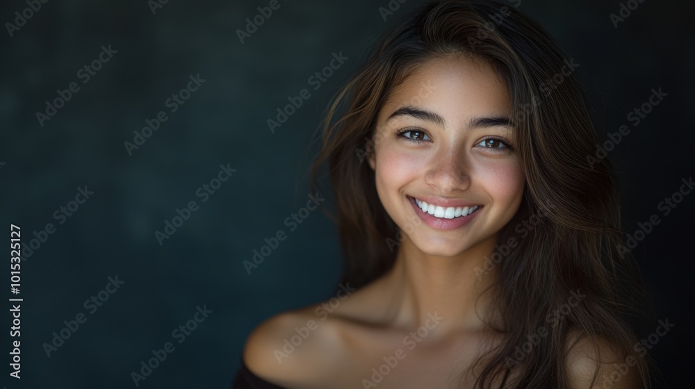 Portrait of a Young Woman with a Genuine Smile. Beauty and happiness concept. Portrait of a Young Woman with a Genuine Smile. Beauty and happiness concept.